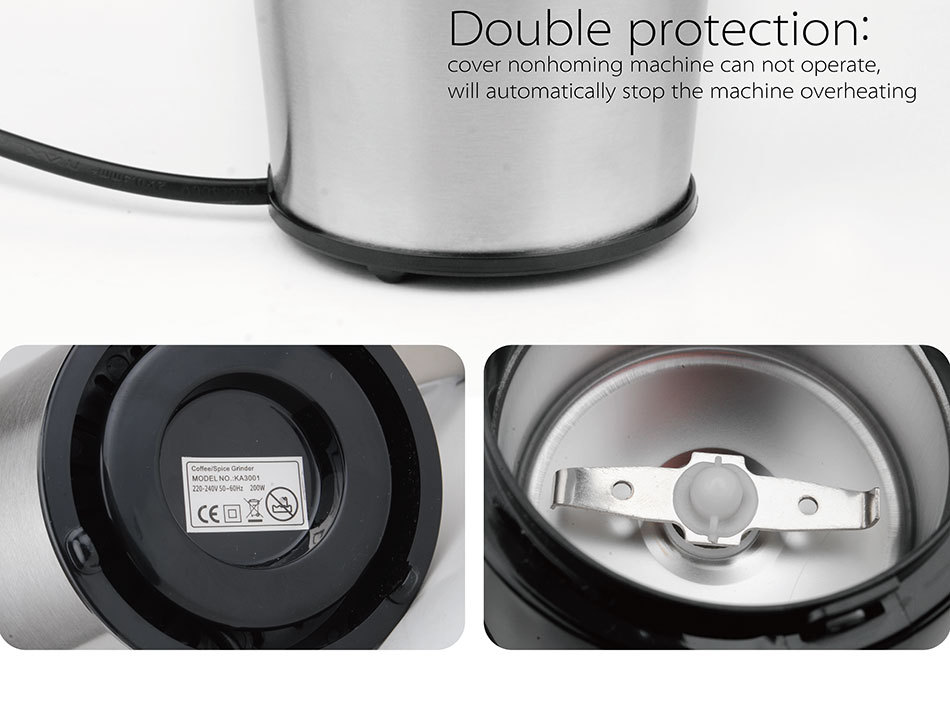 Ηλεκτρικός Μύλος Άλεσης Καφέ 200W DSP - Silver